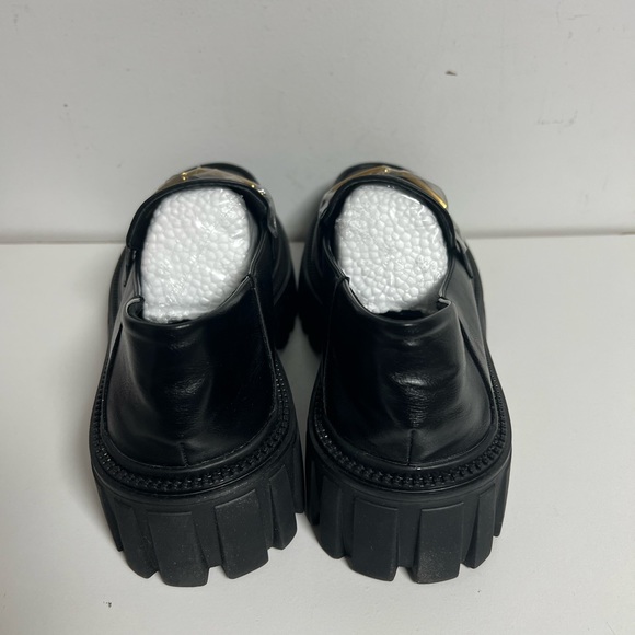 Lattelier Leather Loafers With Chain - Picture 3 of 16